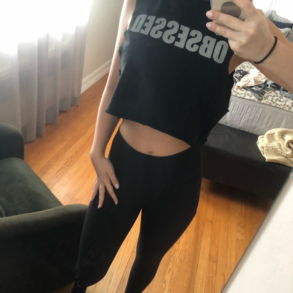 OBSESSED SoulCycle Cropped Muscle Tee